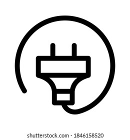 plug icon or logo isolated sign symbol vector illustration - high quality black style vector icons
