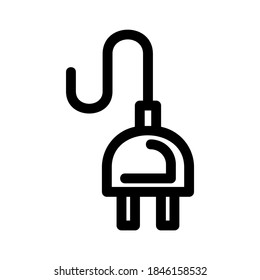 plug icon or logo isolated sign symbol vector illustration - high quality black style vector icons
