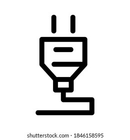 plug icon or logo isolated sign symbol vector illustration - high quality black style vector icons
