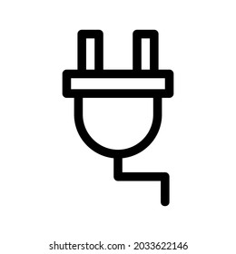 plug icon or logo isolated sign symbol vector illustration - high quality black style vector icons
