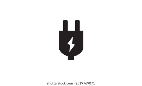 Plug icon or logo isolated sign symbol vector illustration  on white background.