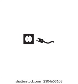 plug icon logo vector design