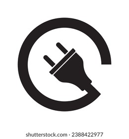 plug icon logo vector design template