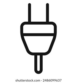 plug icon mark in filled style