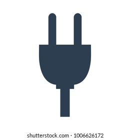 Plug icon on white background. Vector Illustration