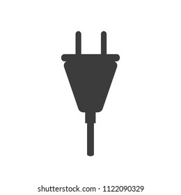 Plug in icon on white background. Eps 10.