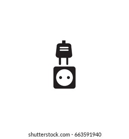 plug icon. sign design