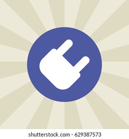 plug icon. sign design. background