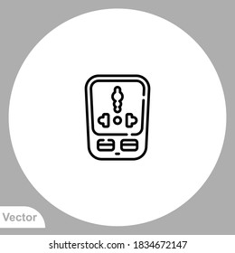 Vector de signo de icono de enchufe,Símbolo, ilustración de logotipo para web y móvil