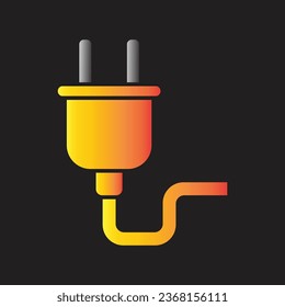 plug icon simple design art eps 10