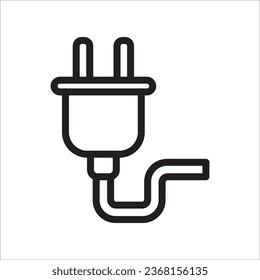 plug icon simple design art eps 10