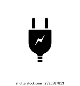 Plug Icon. Socket, Connector. Electrical Device Symbol.