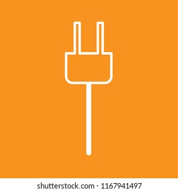Plug icon, stock vector illustration, EPS10. 