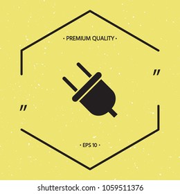Plug icon symbol