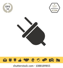 Plug icon symbol