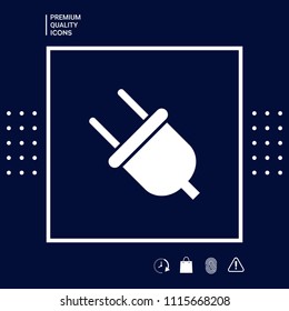Plug icon symbol
