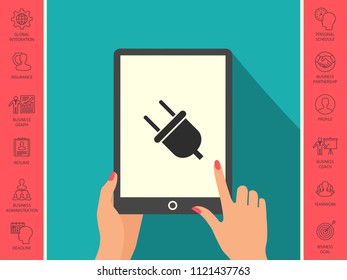 Plug icon symbol