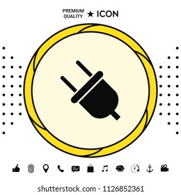 Plug icon symbol