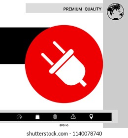 Plug icon symbol