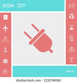 Plug icon symbol