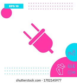 Plug icon symbol. Graphic elements for your design