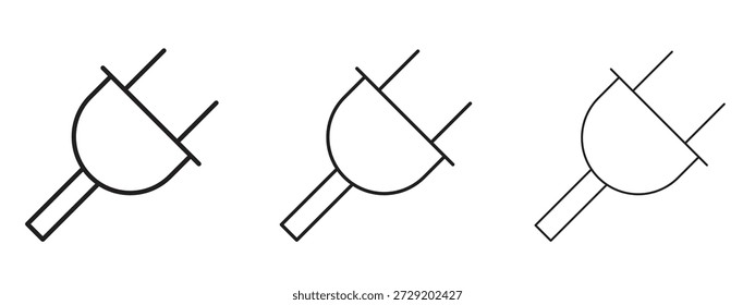 Plug-Symbol für Info-Grafiken, Design-Elemente und Websites