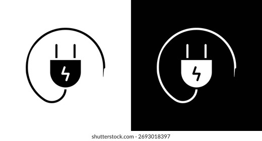 Plug icon symbol infographics website design, logo, app, UI