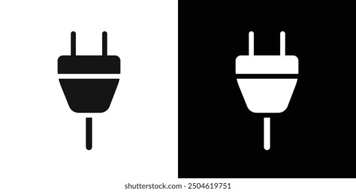 plug icon Symbol mark in filled style