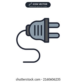 plug icon symbol template for graphic and web design collection logo vector illustration