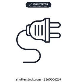 plug icon symbol template for graphic and web design collection logo vector illustration