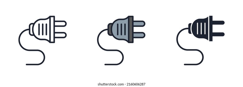 plug icon symbol template for graphic and web design collection logo vector illustration