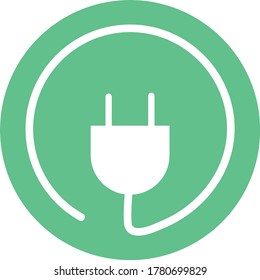 Icono de enchufe. icono del enchufe eléctrico del reino unido. 