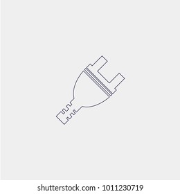 plug icon vector