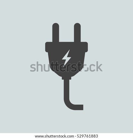 Plug icon vector