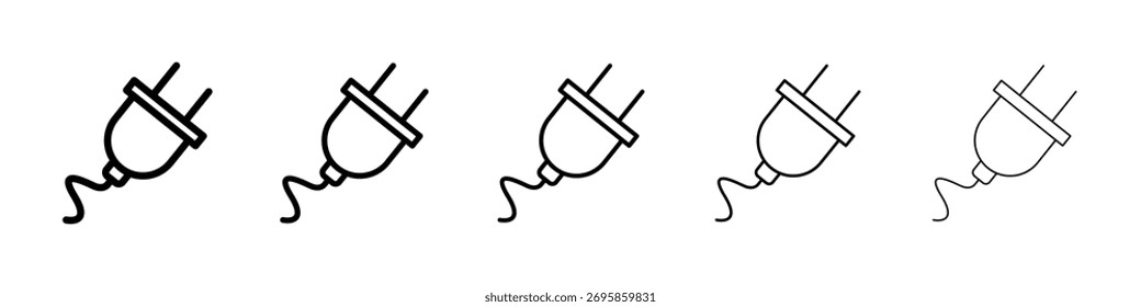 Ilustración de Arte vectorial de icono de enchufe