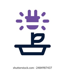 plug icon. vector dual tone icon for your website, mobile, presentation, and logo design.
