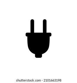 plug icon vector. electric plug glyph symbol design