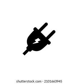 plug icon vector. electric plug glyph symbol design
