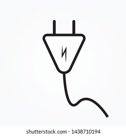 Plug icon vector. electric plug icon.  plugs icon,vector illustration