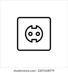 Plug icon vector. Electric plug sign on white background. EPS 10