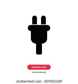 Plug-Icon-Vektorgrafik. Energiezeichen