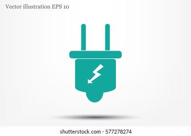 Plug icon vector illustration.