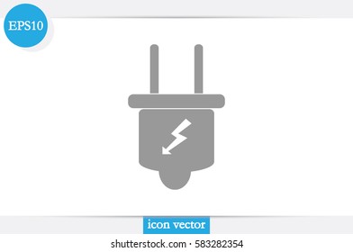 Plug icon vector illustration.