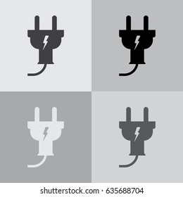 plug icon, vector illustration