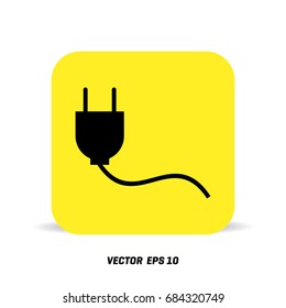 Plug icon, vector illustration