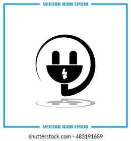 Plug icon vector illustration eps10.