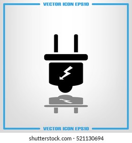 Plug icon vector illustration eps10.