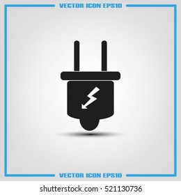 Plug icon vector illustration eps10.