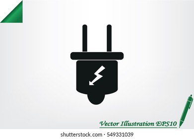Plug icon vector illustration eps10.