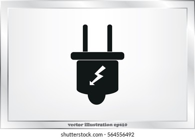 Plug icon vector illustration eps10.
